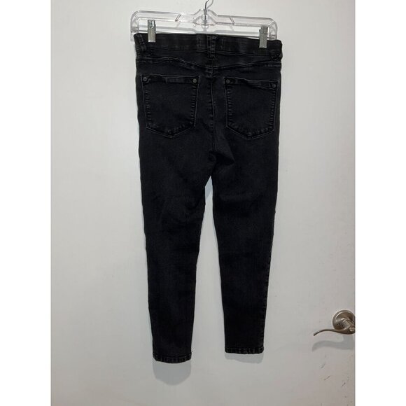 Wit & Wisdom Black Denim Stretch Mid-Rise Ankle Skinny Jeans Women's Size 4P - Picture 5 of 12